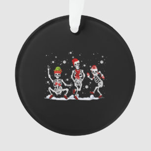 Ornamento Esqueleto de Natal Dançando Assustador