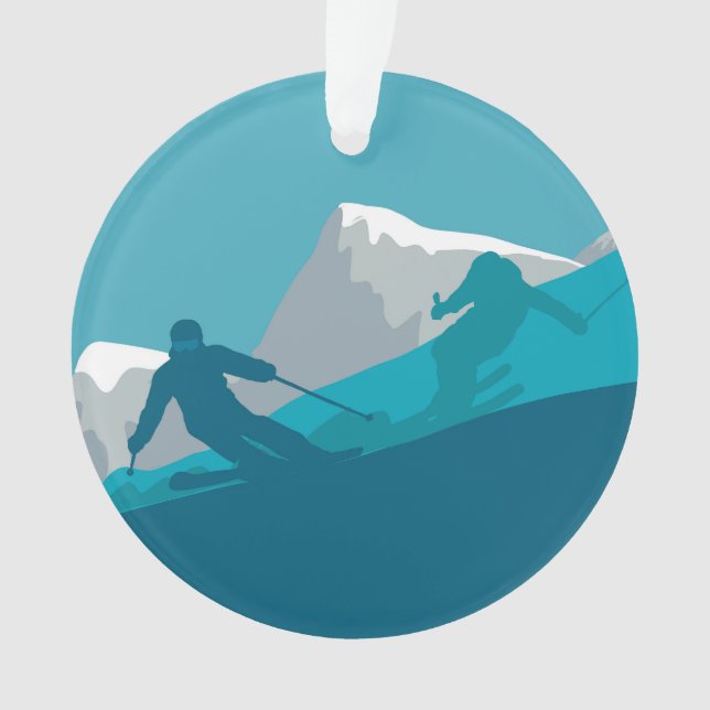 Ornamento Esqui alpino (Frente)