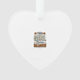 Ornamento Essa Garota Ama o Design de Camisa Vintage de Hall