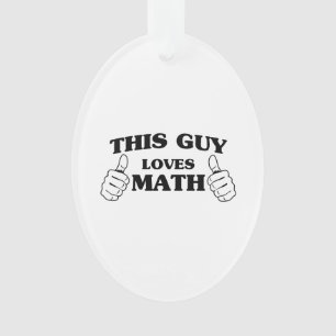 Ornamento Esta cara ama a matemática