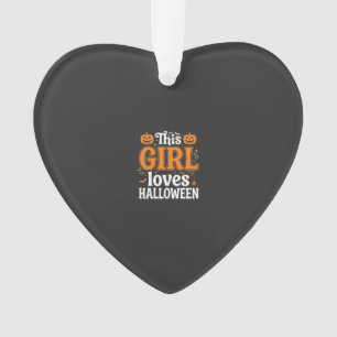 Ornamento Esta Garota Ama Tipografia de Halloween SVG Design