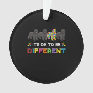 Ornamento Está Tudo Bem Ser Um Cão De Autismo De Terra Nov