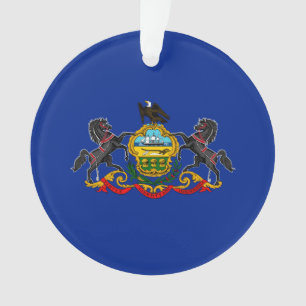 Ornamento Estado da Pensilvânia Flag Design