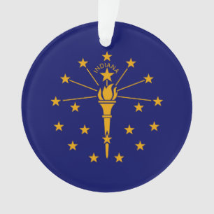 Ornamento Estado de Indiana Flag Design