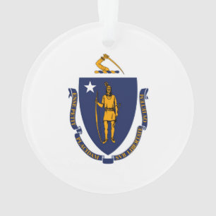 Ornamento Estado de Massachusetts Flag Design