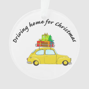 Ornamento Estante de carro "Dirigindo para casa para o Natal