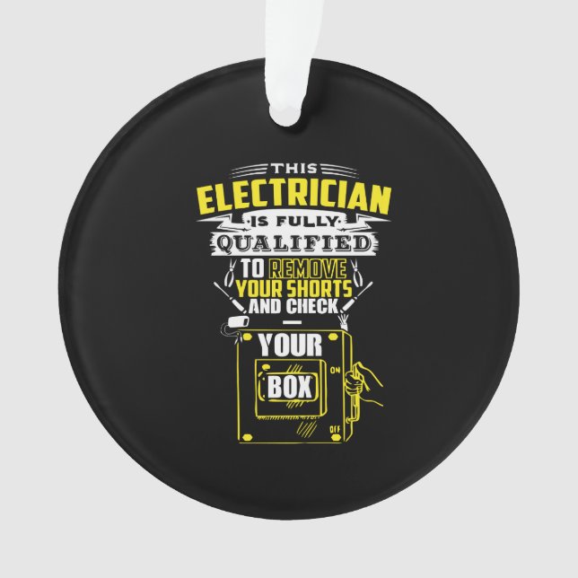 Ornamento Este eletricista é totalmente qualificado