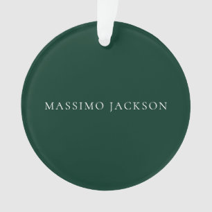 Ornamento Estética moderna simples minimalista verde escuro