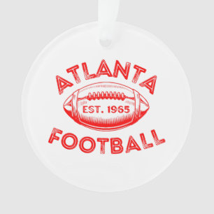 Ornamento Estilo de Vintage de Futebol Atlanta
