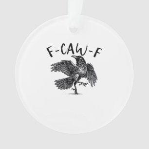 Ornamento Estilo Retro Clássico F Caw F Corvo