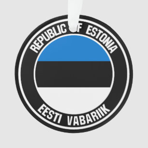 Ornamento Estônia Round Emblem