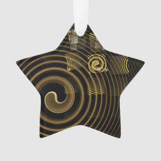 Ornamento Estrela acrílica de Abstrato de hipnose