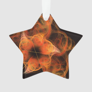 Ornamento Estrela Acrínica de Abstrato de Arte Ligeira