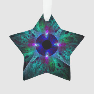 Ornamento Estrela Acriólica de Abstrato de Olhos