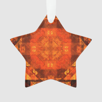 Ornamento Estrela de acrílico de bênção Abstrato