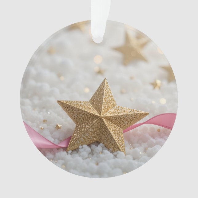 Ornamento estrela dourada (Frente)