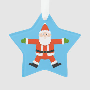 Ornamento Estrela Santa Claus