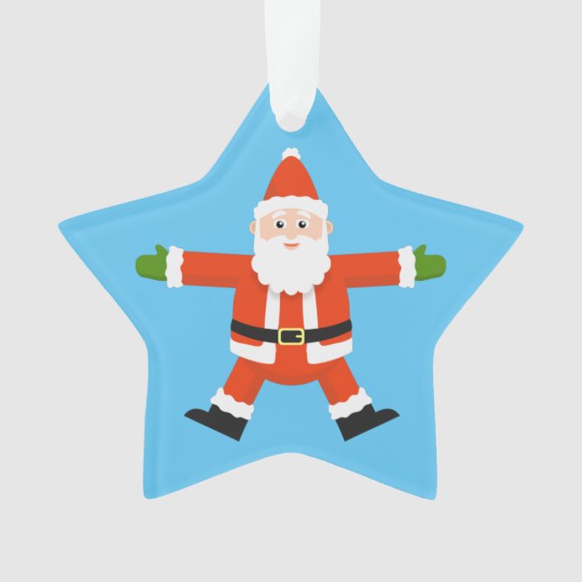 Ornamento Estrela Santa Claus (Frente)