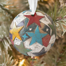 Ornamento Estrelas Folksy