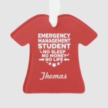 Estudante de gerenciamento de emergência sem vida