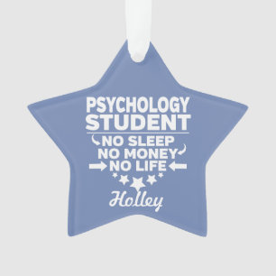 Ornamento Estudante de Psicologia sem Vida ou Dinheiro