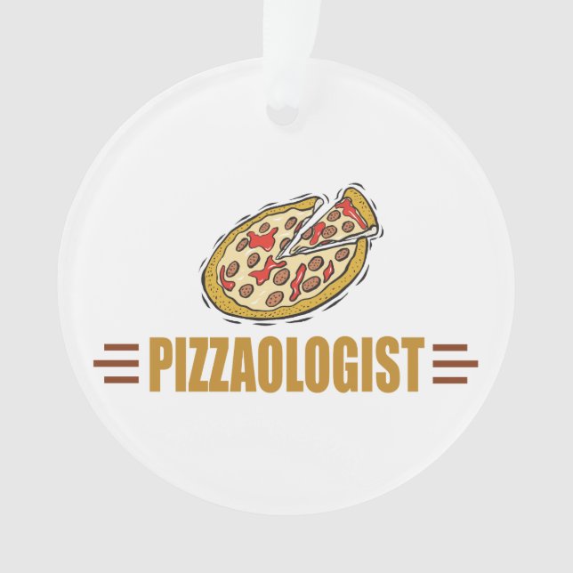 Ornamento Eu Adoro Pizza (Frente)