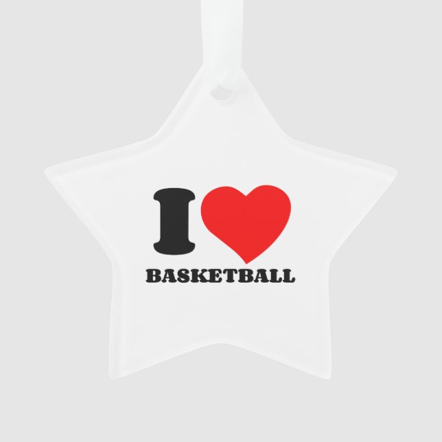 ORNAMENTO EU AMO BASQUETEBOL (Frente)