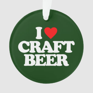 ORNAMENTO EU AMO CERVEJA DE ARTESANATO