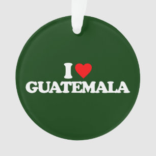 ORNAMENTO EU AMO GUATEMALA