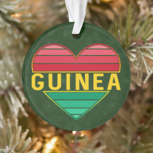 Ornamento Eu Amo Guiné, Coração Guineense