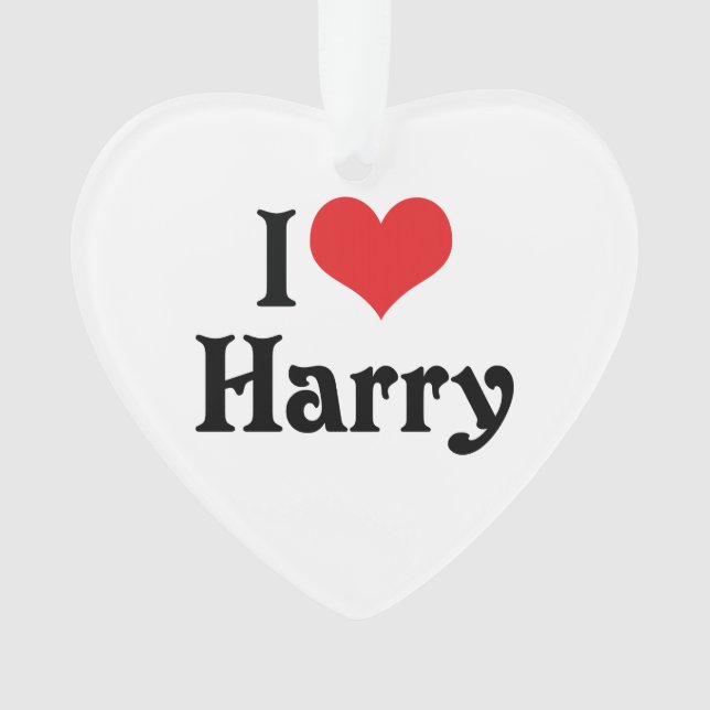 Ornamento Eu Amo Harry (Frente)