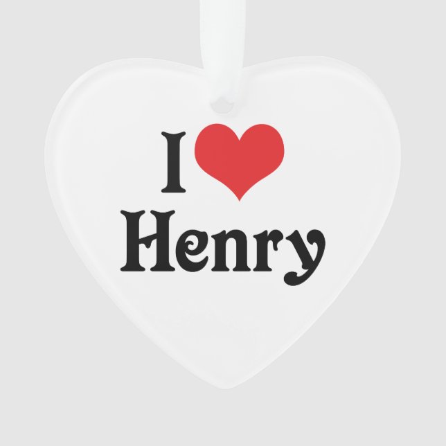 Ornamento Eu Amo Henry (Frente)