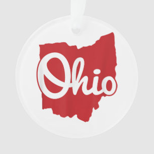 Ornamento Eu Amo Meu Ohio Home Script Ohio