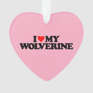 ORNAMENTO EU AMO MEU WOLVERINE