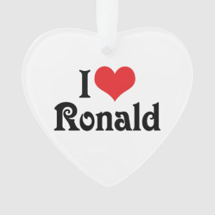 Ornamento Eu Amo Ronald