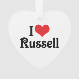 Ornamento Eu Amo Russell