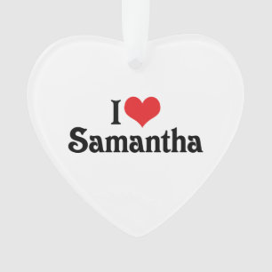 Ornamento Eu Amo Samantha