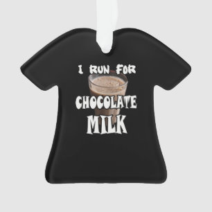 Ornamento Eu Corro por Chocolate ao Leite Correndo