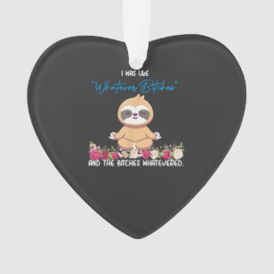 Ornamento Eu Era Tipo Qualquer Camiseta Preguiça Yoga Medita