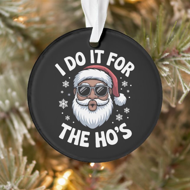 Ornamento Eu Faço Isso Pelo Natal Hos Afro-Americano  (Árvore)