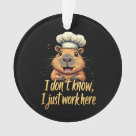 Ornamento Eu não sei, eu só trabalho aqui um lugar de trabal