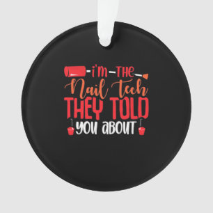 Ornamento Eu Sou O Nail Tech
