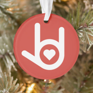Ornamento Eu Te Amo, Vermelho
