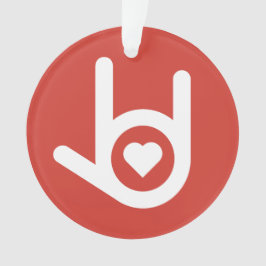 Ornamento Eu Te Amo, Vermelho