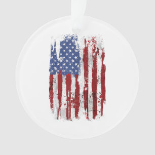 Ornamento EUA Flag American Flag United States of America 4t