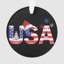 Ornamento EUA para o Natal