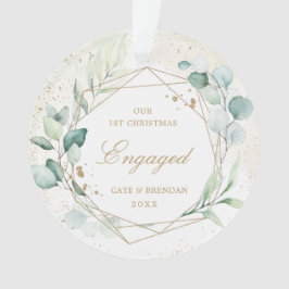 Ornamento Eucalyptus Greenery Foto Geométrica Envolvida Dour