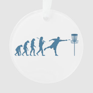 Ornamento Evolução do Golf de Disco - Presente Divertido par