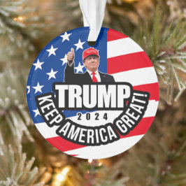 Ornamento Excelente Trump 2024 Keep America