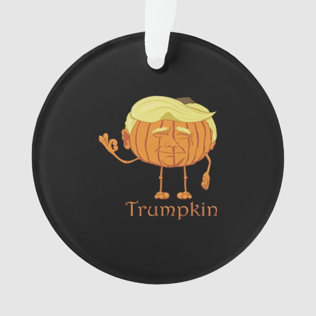 Ornamento Excelente Trumpkin Perfeito e Clássico (Frente)